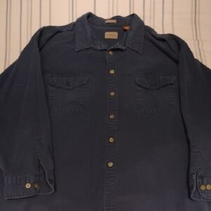 St. John's Bay Navy Button-Up Shirt